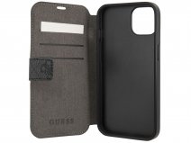 Guess Big 4G Monogram BookCase Grijs - iPhone 13 Mini hoesje