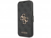 Guess Big 4G Monogram BookCase Grijs - iPhone 13 Mini hoesje