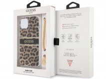 Guess Leopard Charm Case - iPhone 13 Mini hoesje