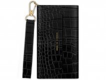 iDeal of Sweden Cassette Clutch Black Croco - iPhone 13 Mini hoesje