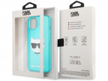 Karl Lagerfeld Choupette Case Blauw - iPhone 13 Mini hoesje