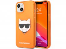 Karl Lagerfeld Choupette Case Oranje - iPhone 13 Mini hoesje