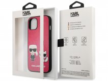 Karl Lagerfeld Ikonik Duo Case Roze - iPhone 13 Mini hoesje