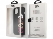 Karl Lagerfeld Logo Case Roze - iPhone 13 Mini hoesje
