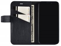 Pierre Cardin Bookcase Zwart Leer - iPhone 13 Mini hoesje
