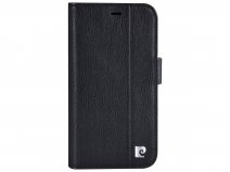 Pierre Cardin Bookcase Zwart Leer - iPhone 13 Mini hoesje