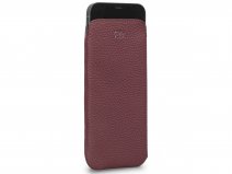 Sena Ultraslim Sleeve Rood Leer - iPhone 13 Mini hoesje