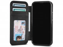 Sena Wallet Book Zwart - iPhone 13 Mini Hoesje Leer