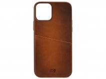 Senza Desire Card Case Burned Cognac - iPhone 13 Mini hoesje Leer