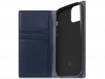 SLG Design D5 CSL Donkerblauw Leer - iPhone 13 Mini hoesje