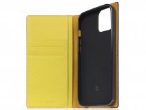 SLG Design D8 Folio Leer Lemon - iPhone 13 Mini hoesje