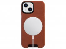 Vaja Grip Leather MagSafe Case Cognac - iPhone 13 Mini Hoesje Leer