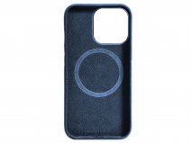 Alcanside Alcantara MagSafe Case Blauw - iPhone 13 Pro hoesje
