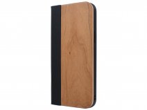 Wooden Bookcase Cherry - Houten iPhone 13 Pro hoesje