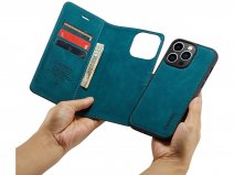 CaseMania 2in1 Magnetic Bookcase Groen - iPhone 13 Pro Hoesje