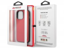Ferrari Carbon Stripe Case Rood - iPhone 13 Pro Hoesje