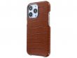 Graffi Shell Croco Cognac Leer - iPhone 13 Pro hoesje