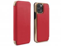 Greenwich Blake Leather Folio Flash Red - iPhone 13 Pro Hoesje