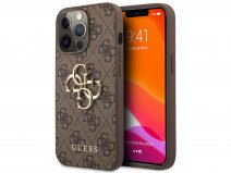 Guess Big 4G Monogram Case Bruin - iPhone 13 Pro hoesje