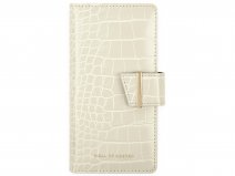 iDeal of Sweden Cora Wallet Beige Croco - iPhone 13 Pro hoesje