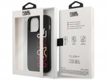 Karl Lagerfeld Logo Case Roze - iPhone 13 Pro hoesje