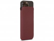 Sena Ultraslim Sleeve Rood Leer - iPhone 13 Pro hoesje
