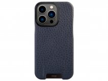 Vaja Grip Leather MagSafe Case Blauw - iPhone 13 Pro Hoesje Leer
