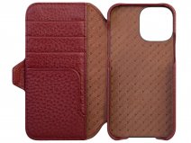 Vaja Wallet Leather Case MagSafe Rood - iPhone 13 Pro Hoesje Leer
