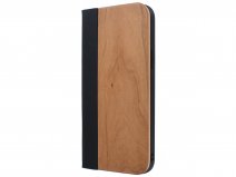 Wooden Bookcase Cherry - Houten iPhone 13 Pro Max hoesje