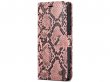 CaseMania Snake 2in1 Magnetic Bookcase Roze - iPhone 13 Pro Max Hoesje