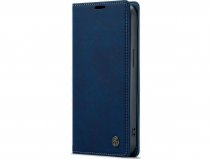 CaseMania Vintage Slim Bookcase Donkerblauw - iPhone 13 Pro Max hoesje