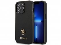 Guess Big 4G Saffiano Case Zwart - iPhone 13 Pro Max hoesje