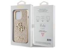Guess Big 4G Glitter Case Goud - iPhone 13 Pro Max hoesje