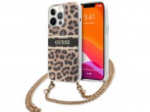 Guess Leopard Crossbody Case - iPhone 13 Pro Max hoesje