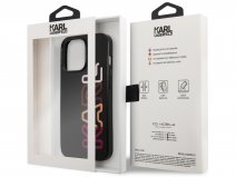 Karl Lagerfeld Logo Case Roze - iPhone 13 Pro Max hoesje