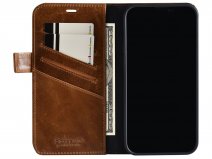 Pierre Cardin Bookcase Bruin Leer - iPhone 13 Pro Max hoesje