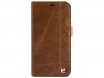 Pierre Cardin Bookcase Bruin Leer - iPhone 13 Pro Max hoesje