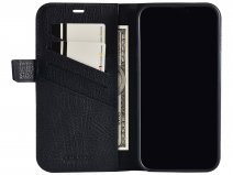Pierre Cardin Bookcase Zwart Leer - iPhone 13 Pro Max hoesje