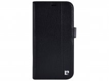 Pierre Cardin Bookcase Zwart Leer - iPhone 13 Pro Max hoesje