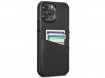 Sena Lugano Wallet Zwart - iPhone 13 Pro Max Hoesje Leer