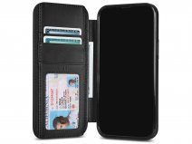 Sena Wallet Book Zwart - iPhone 13 Pro Max Hoesje Leer