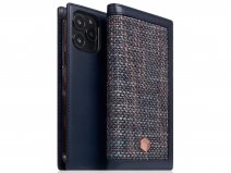 SLG Design D5 CSL Donkerblauw Leer - iPhone 13 Pro Max hoesje