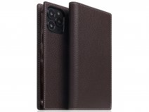 SLG Design D8 Folio Leer Brown Cream - iPhone 13 Pro Max hoesje