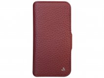 Vaja Wallet Leather Case MagSafe Rood - iPhone 13 Pro Max Hoesje Leer