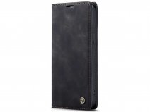 CaseMania Vintage Slim Bookcase Zwart - iPhone 14 hoesje