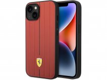 Ferrari Leather Case Rood - iPhone 14/13 Hoesje