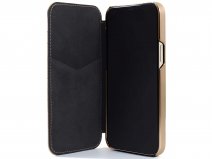 Greenwich Portland MagSafe Folio Shortbread/Gold - iPhone 14 Hoesje