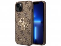 Guess Big 4G Monogram Case Bruin - iPhone 14 hoesje