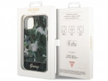 Guess Floral Jungle TPU Case Groen - iPhone 14 hoesje