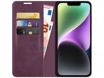 Just in Case Slim Wallet Case Paars - iPhone 14 hoesje